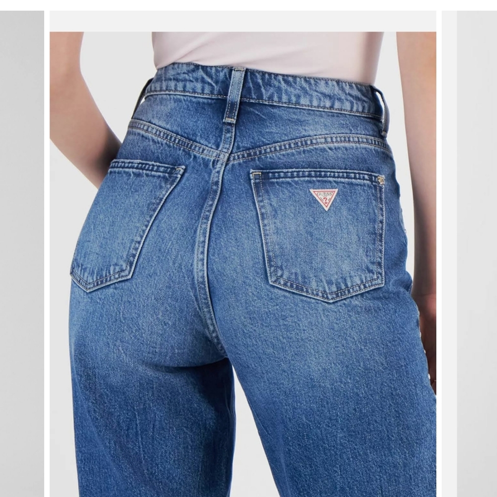 Guess Destroyed Mom Jeans W26XL26 Style#W9RA21D3JS1